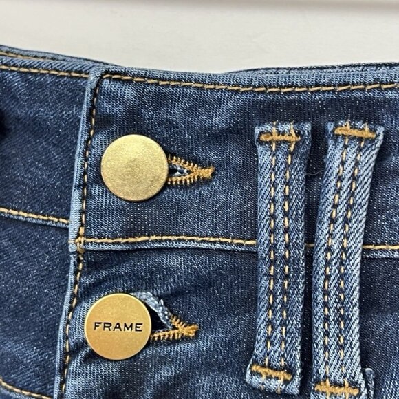 FRAME Le Catroux Center Seam Crop Mini Bootcut Jeans Size 25 - Picture 5 of 7